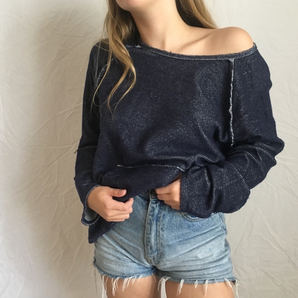 💜 Cotton navy sweater 💜
